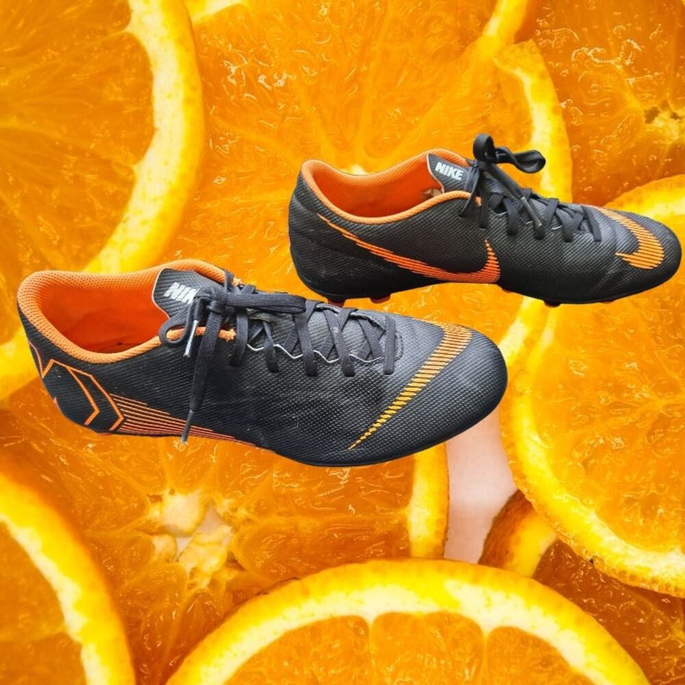 Nike Mercurial Orange and Black Cleats Size‎ 10